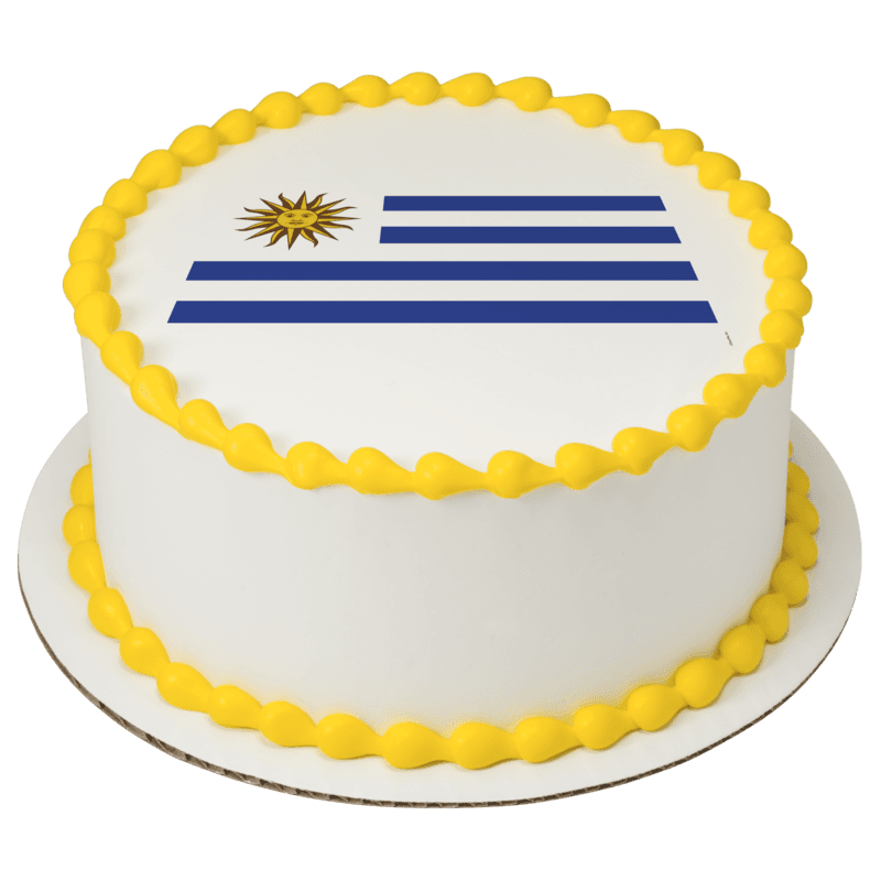 Uruguay Country Flag Cake