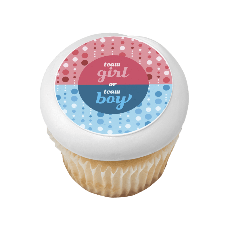 Team Girl or Team Boy Cupcake