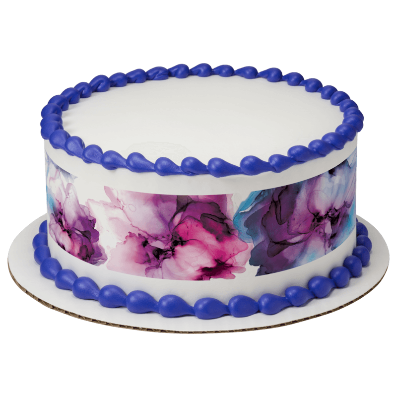 Abstract Flowers Cake