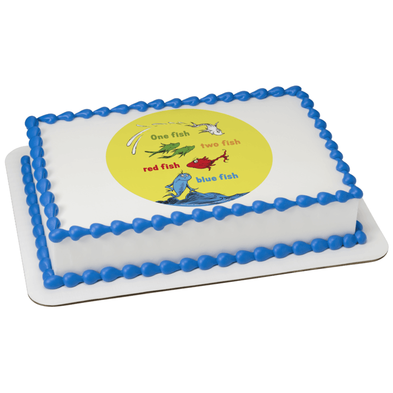 Dr. Seuss One Fish, Two Fish Cake