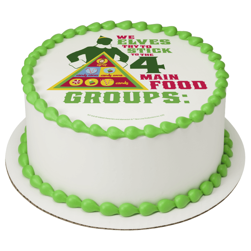 Elf 4 Main Food Groups Cake