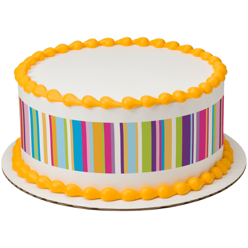 Happy Variety Stripes Cake