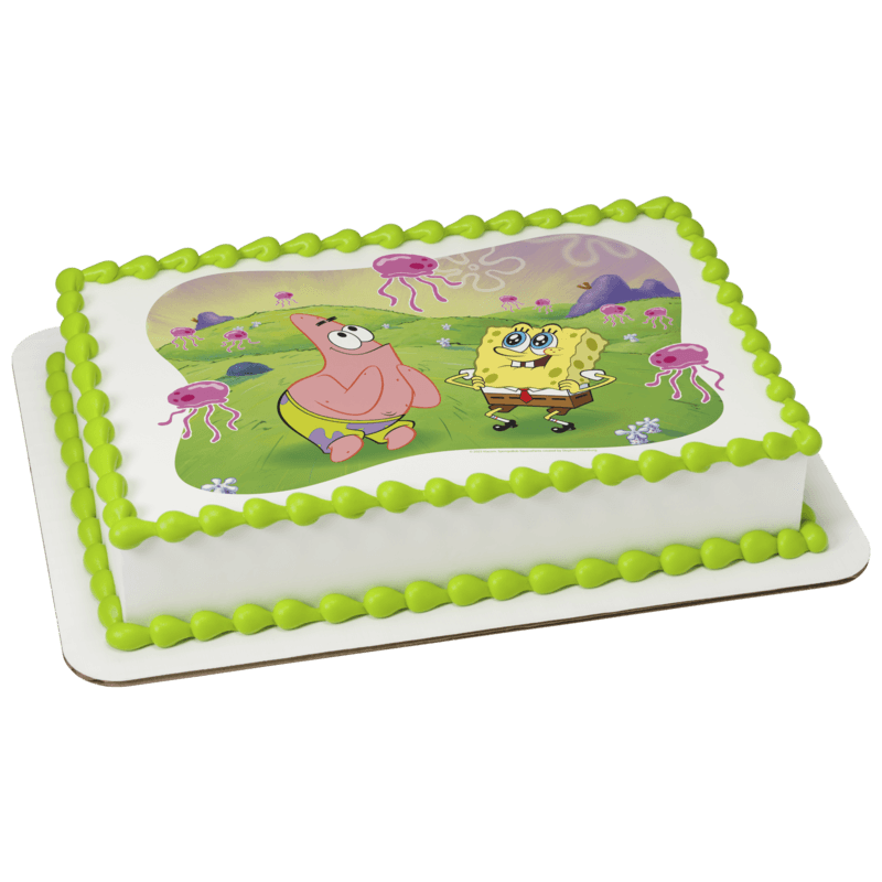 SpongeBob SquarePants Jellyfish Fields Cake