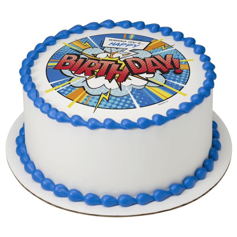 Super Hero Birthday Cake
