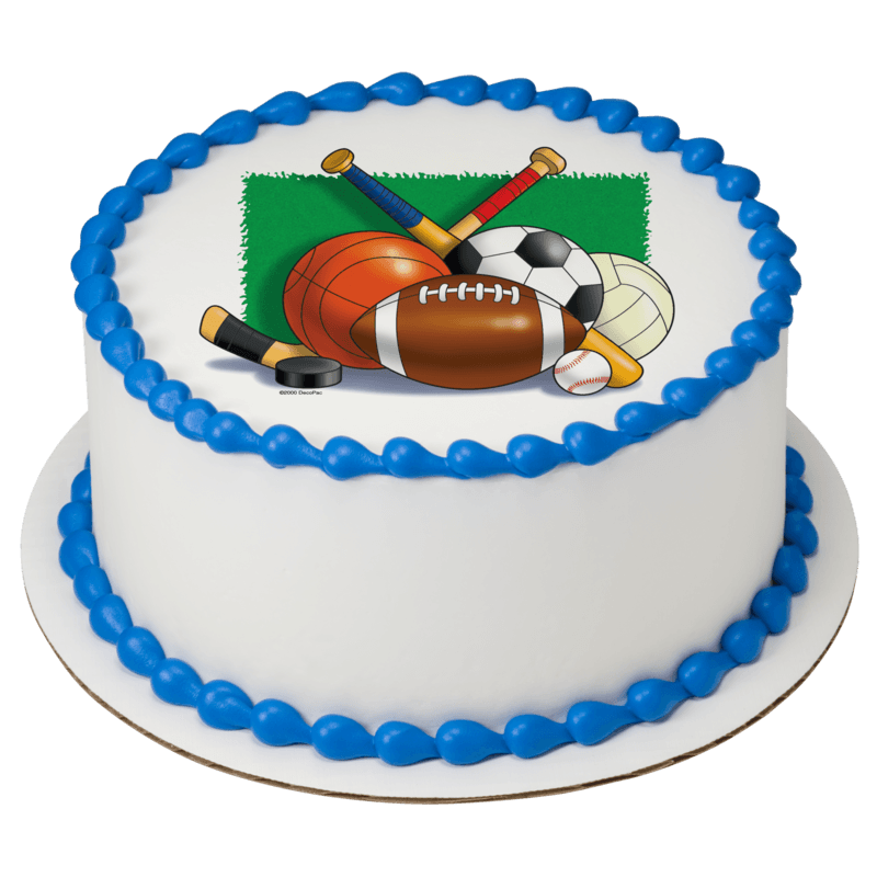 Sports Collage Cake