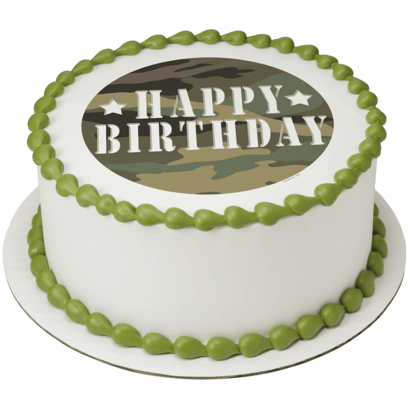 Camouflage Birthday Cake