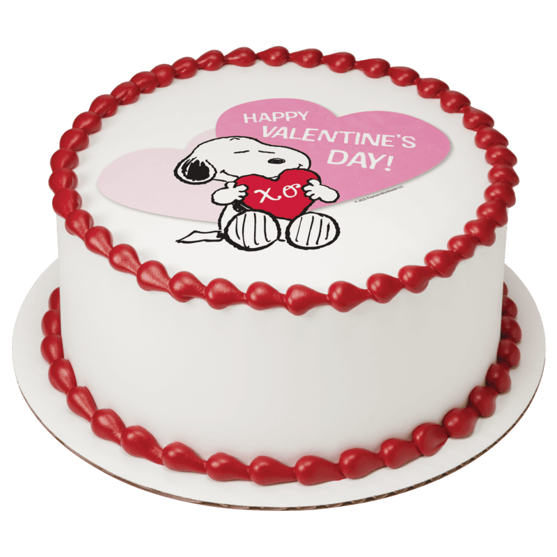 Peanuts® Snoopy® Happy Valentine's Day Cake