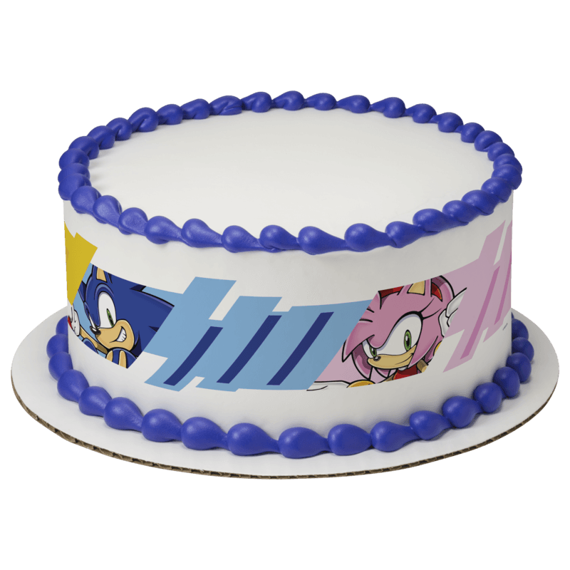 Sonic Always Running Cake