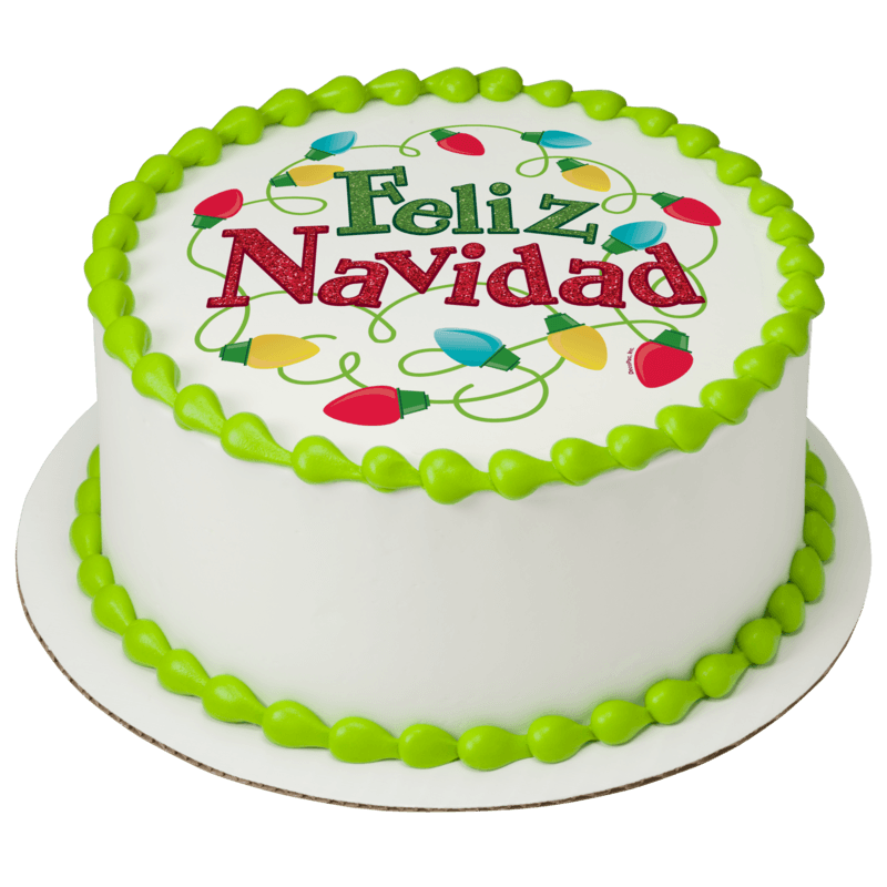 Playful Feliz Navidad Cake