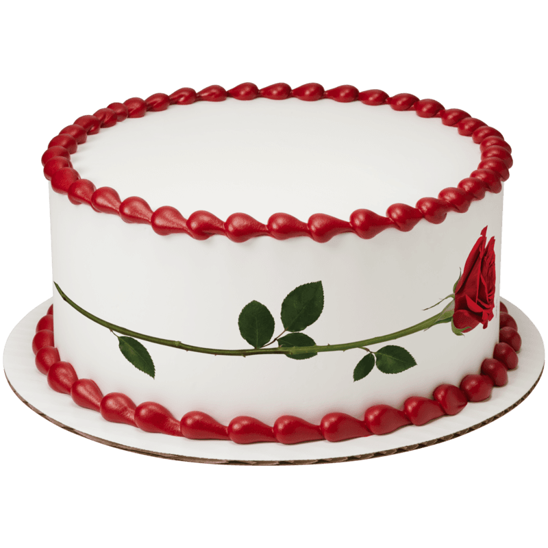 Stemmed Rose Cake