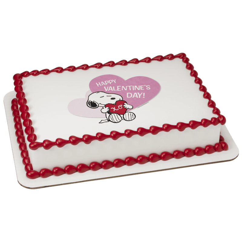 Peanuts® Snoopy® Happy Valentine's Day Cake