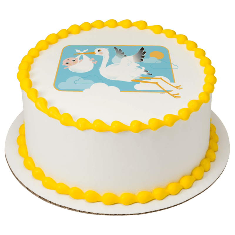 Stork and Baby Cake