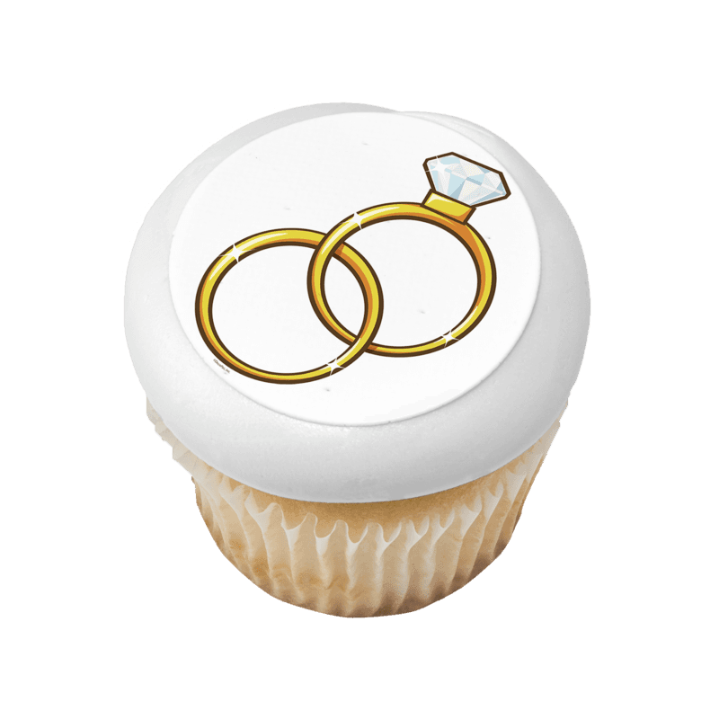 Wedding Rings Cupcake