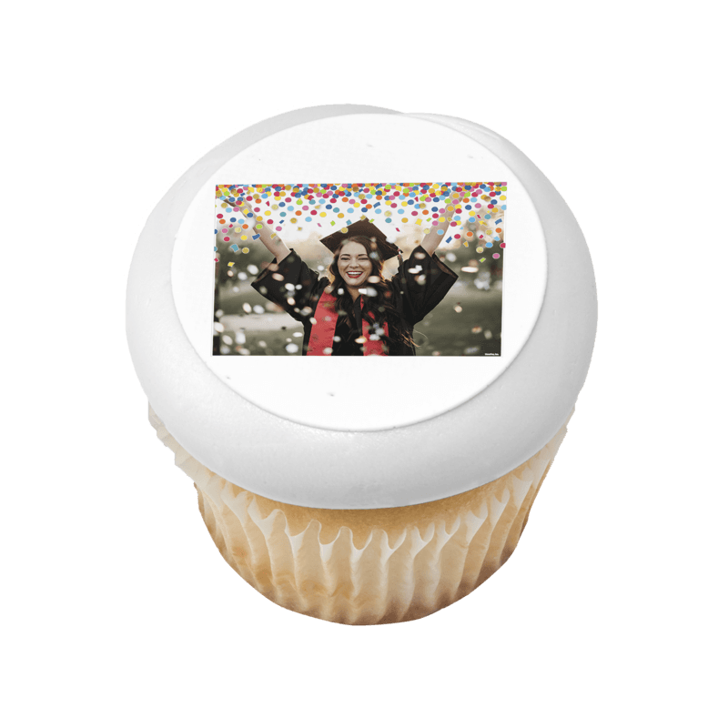 Raining Confetti Cupcake