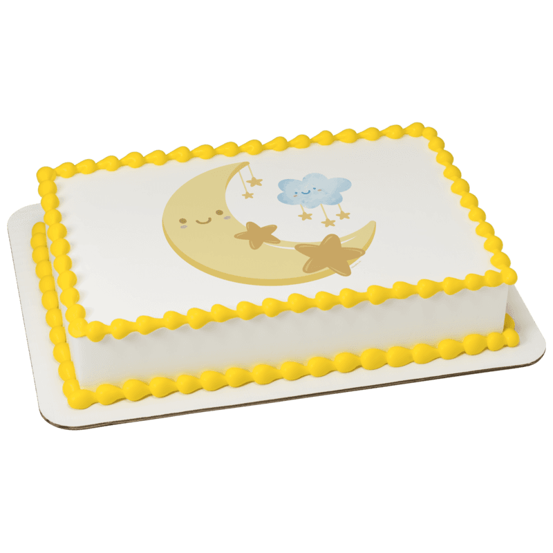 Lullaby Moon and Cloud Cake