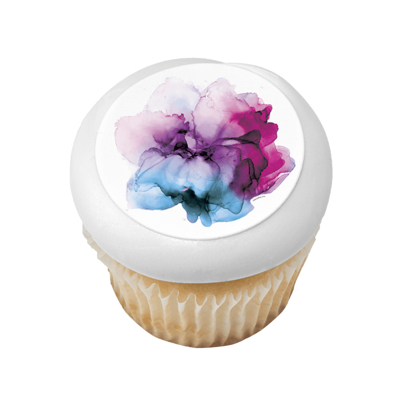 Abstract Watercolor Cupcake
