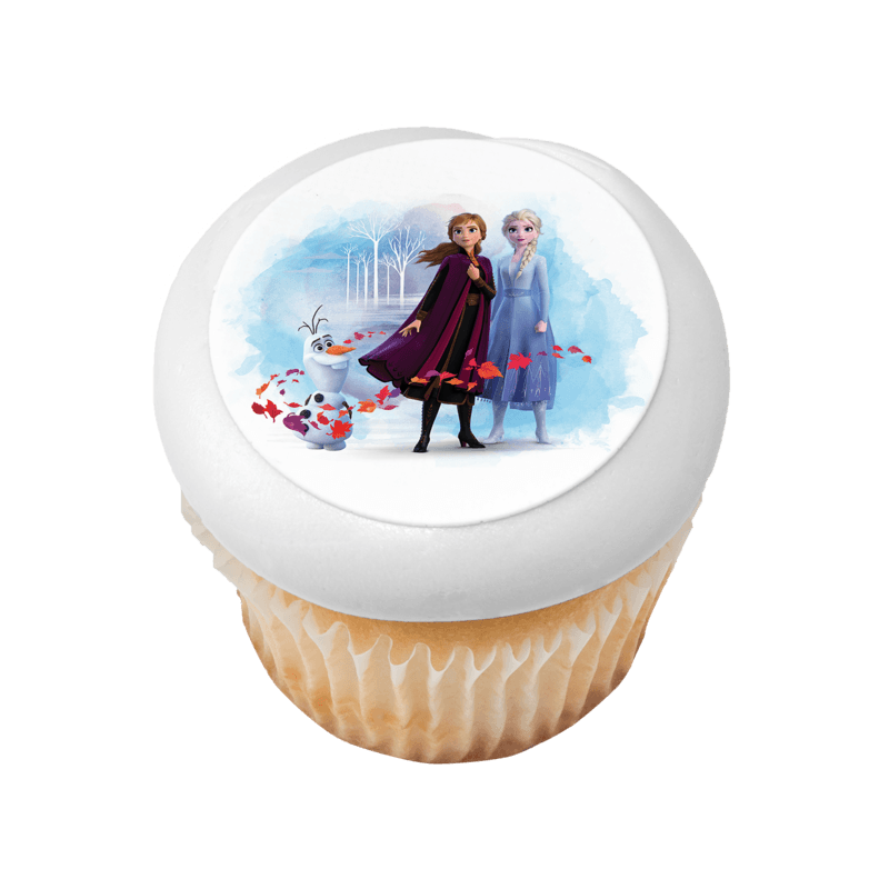 Disney Frozen II Elsa, Anna and Olaf Cupcake