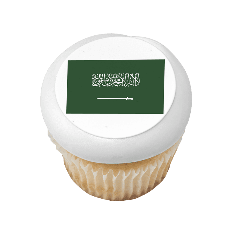 Saudi Arabia Country Flag Cupcake