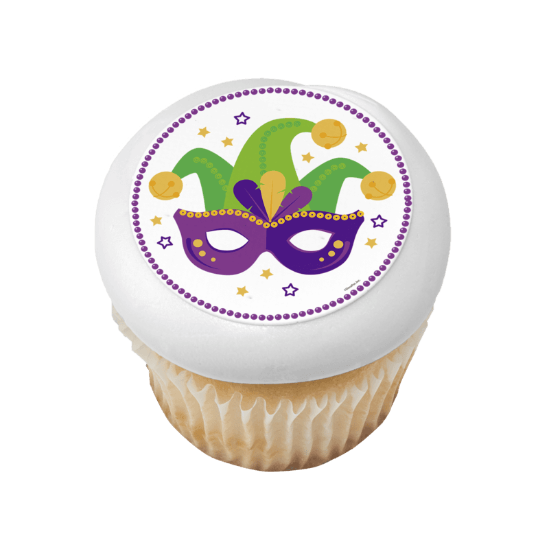 Mardi Gras Mask Cupcake