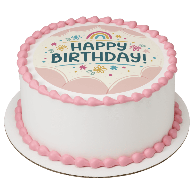 Happy Birthday Rainbow Cake