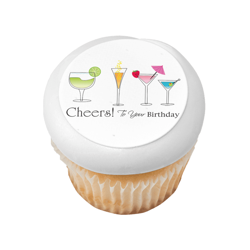 Birthday Cheers Cupcake