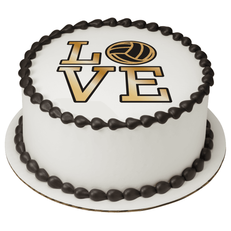 Volleyball Love Cake