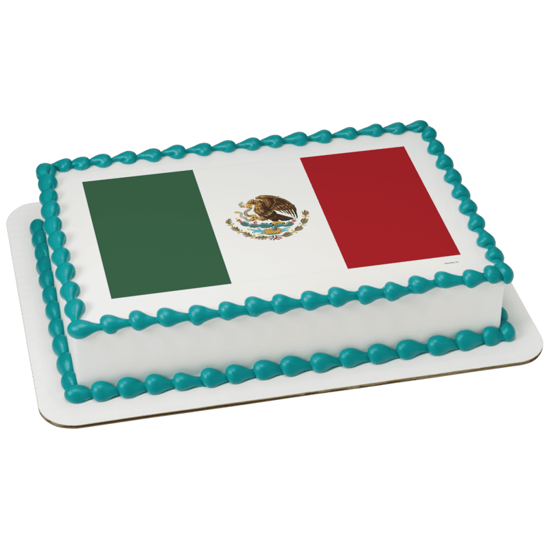 Mexico Country Flag Cake