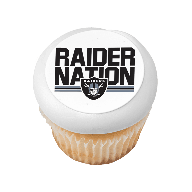 NFL Las Vegas Raiders Raider Nation Cupcake