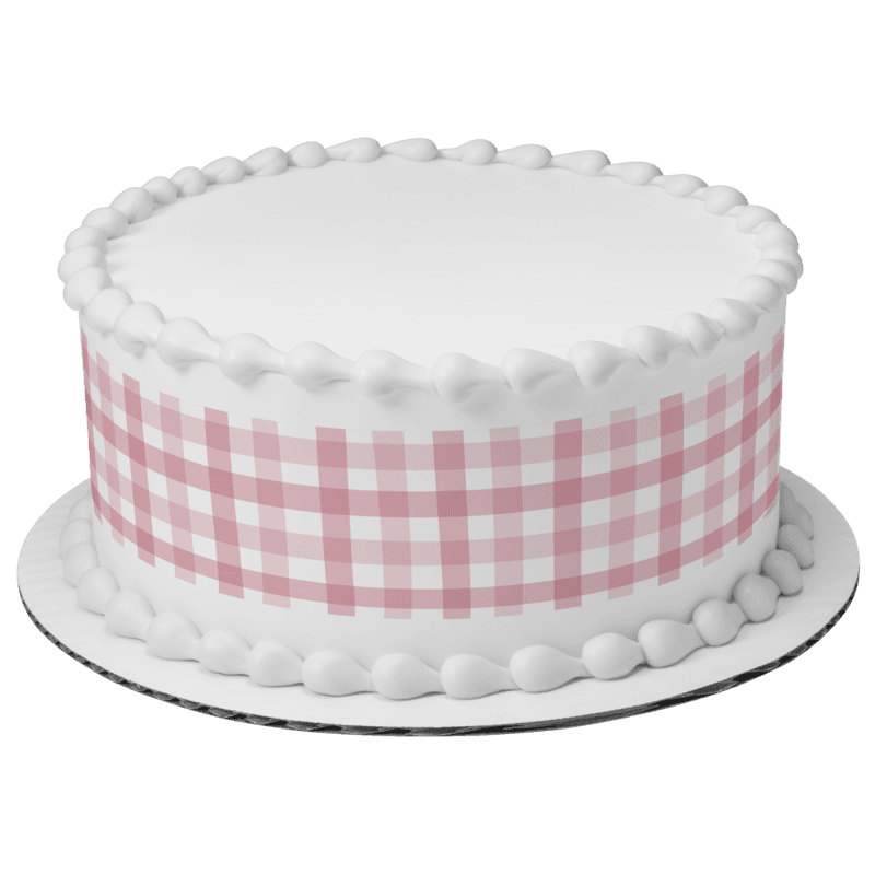 Pink Gingham Cake