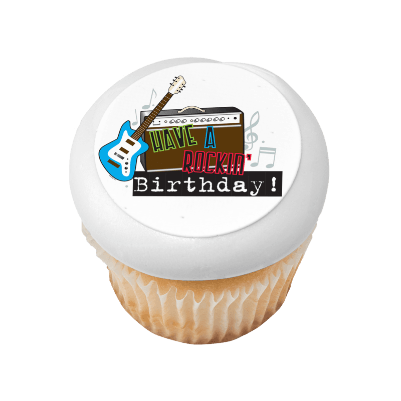 Rockin' Birthday Cupcake