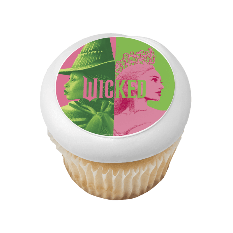 Wicked Glinda and Elphaba Cupcake