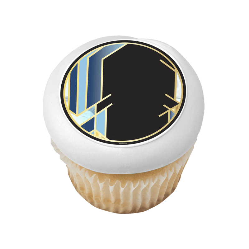 Midnight Elegance Round Cupcake