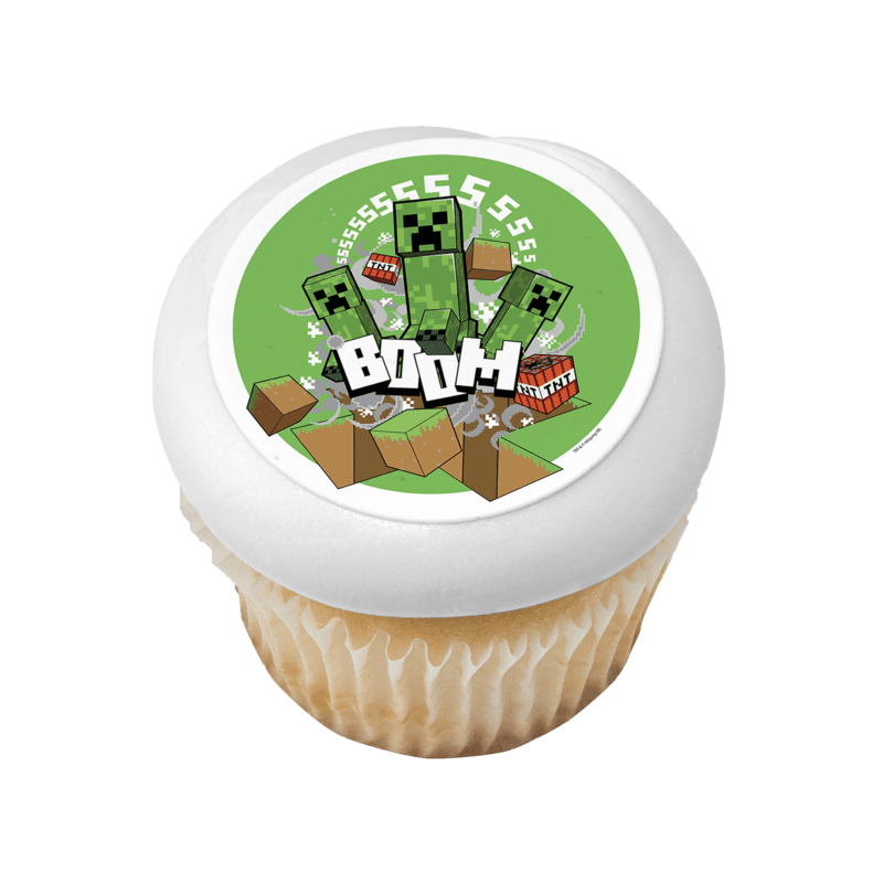 MINECRAFT Boom Cupcake