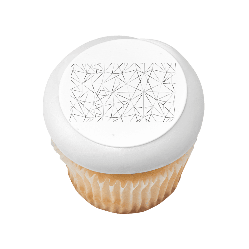 Silver Cracked Glass Cupcake