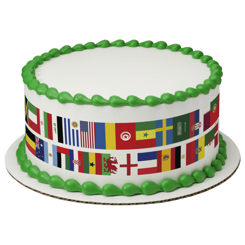 Country Flags Cake