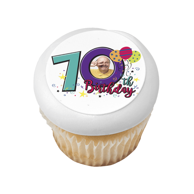 Happy 70th Birthday Cupcake