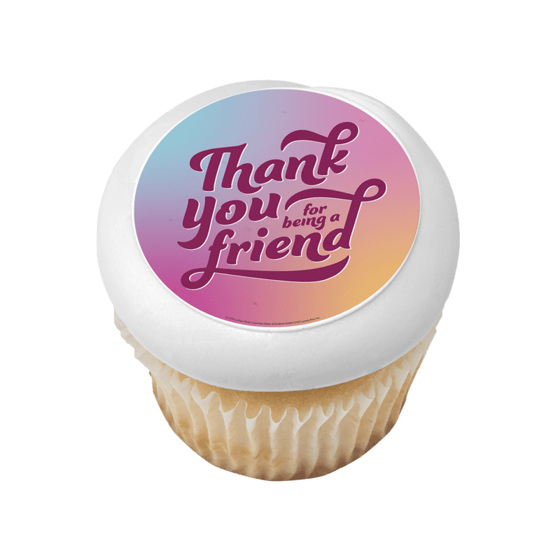 Thank You For Being a Friend Cupcake