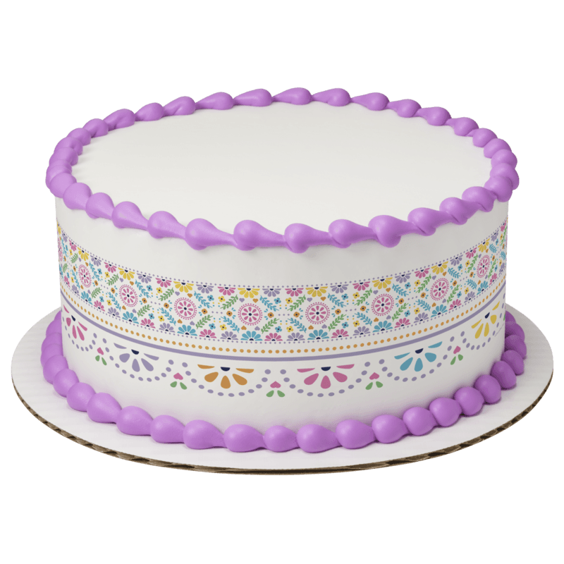 Talavera Inspired Pattern Cake