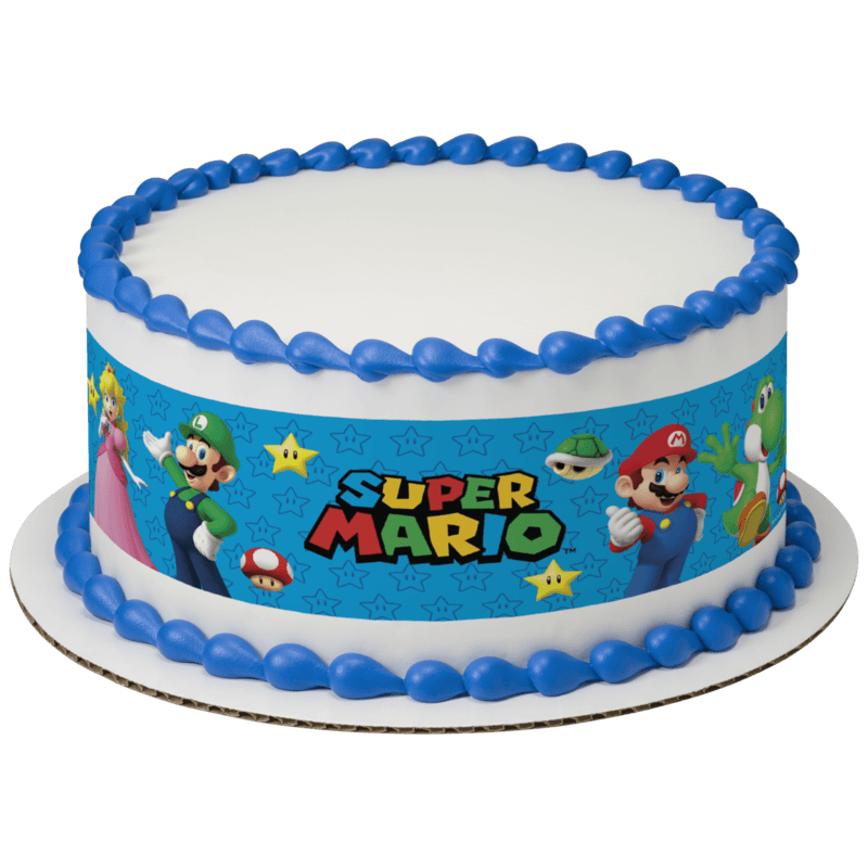 Super Mario™ Game On Cake