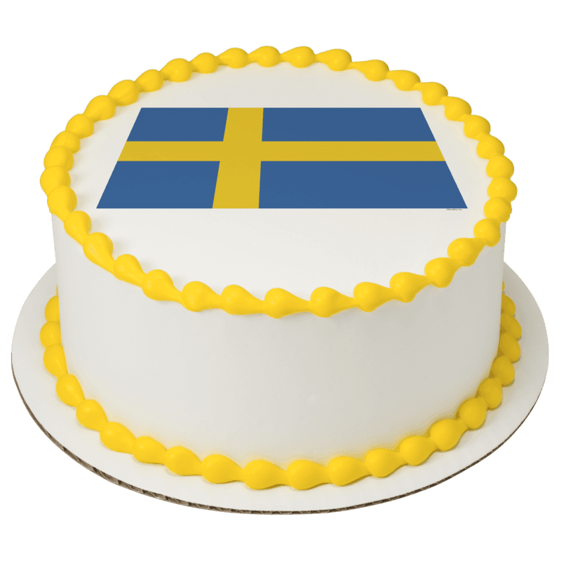 Sweden Country Flag Cake