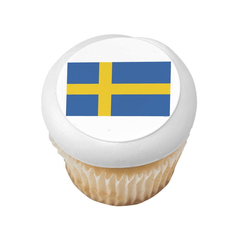 Sweden Country Flag Cupcake