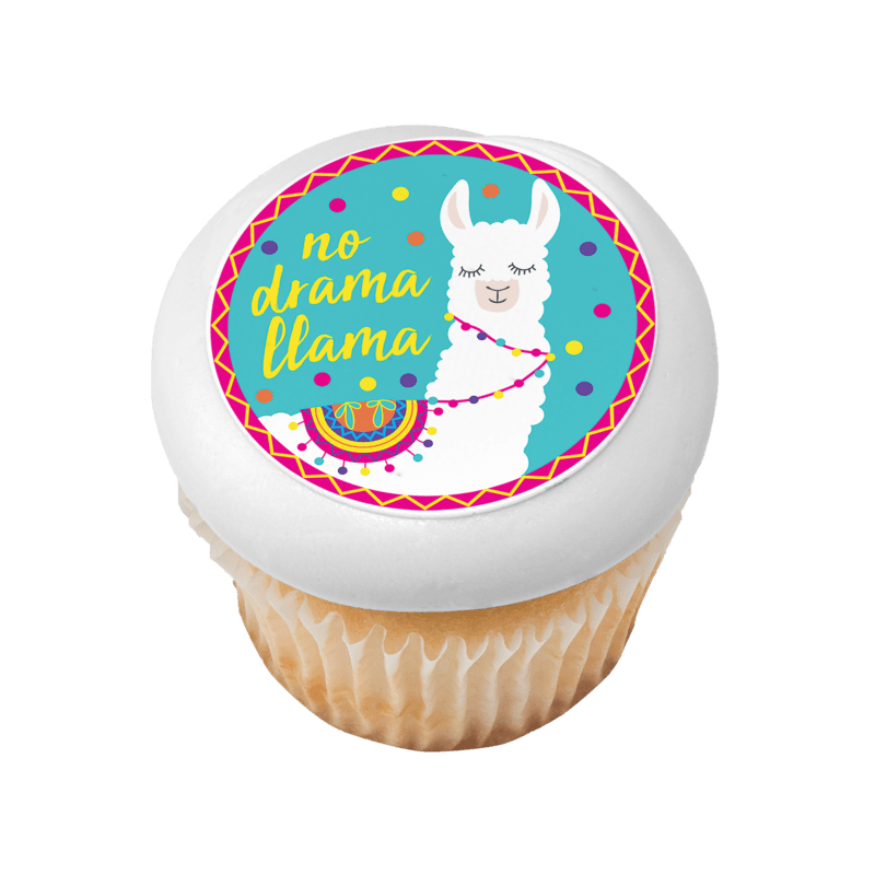 No Drama Llama Cupcake