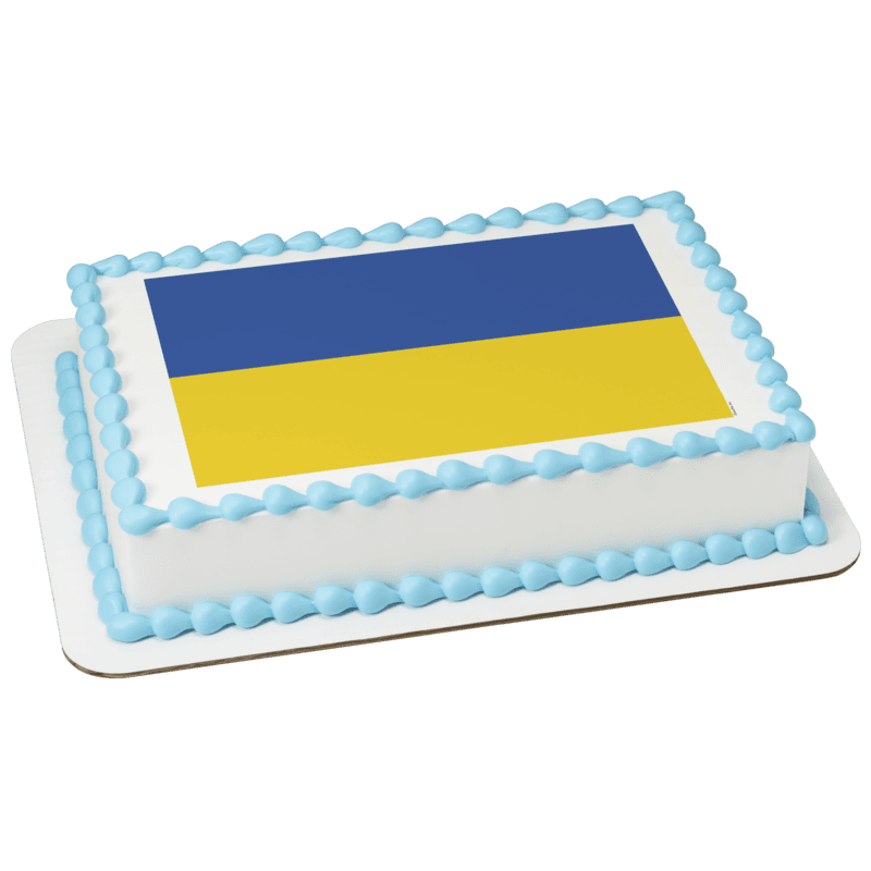 Ukraine Country Flag Cake