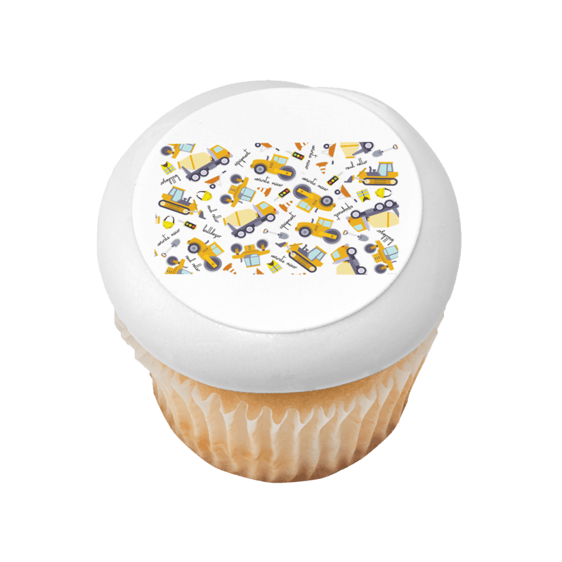 Construction Pattern Cupcake