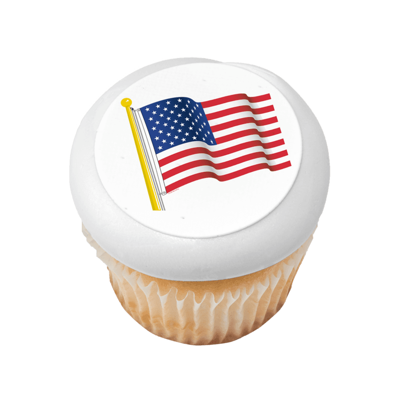 American Flag Cupcake
