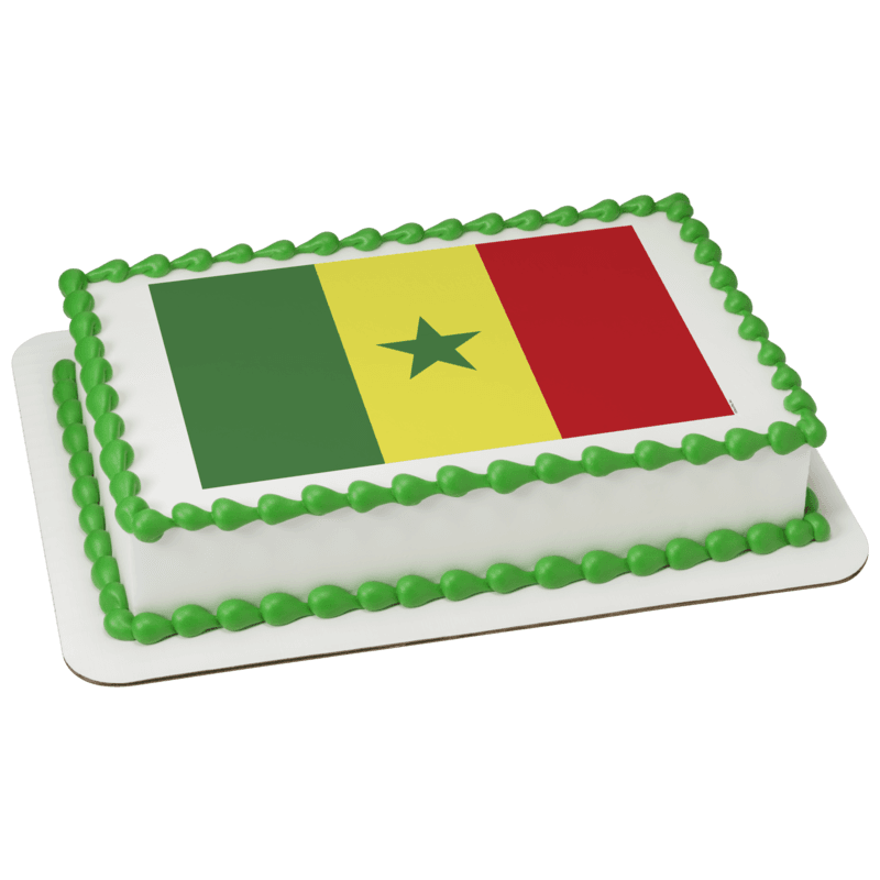 Senegal Country Flag Cake