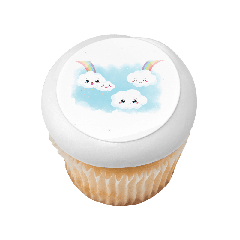 Kawaii Clouds Cupcake