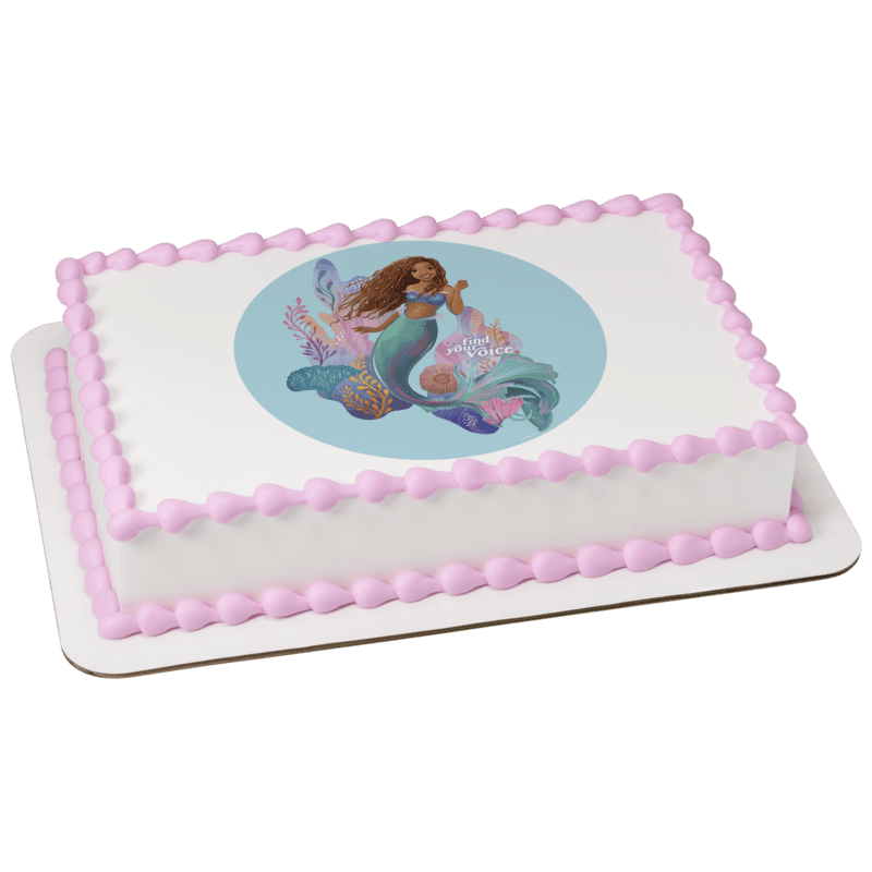 Disney's The Little Mermaid Find Your Voice Cake