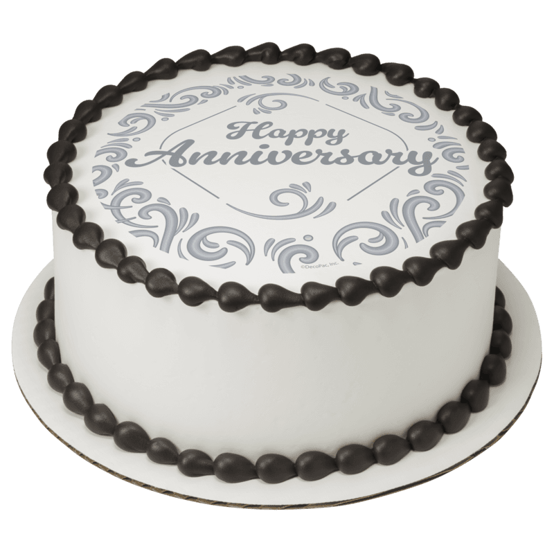 Silver Anniversary Cake
