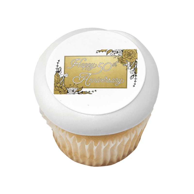 50th Anniversary Cupcake